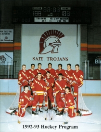 South Alberta Institute of Technology 1992-93 game program