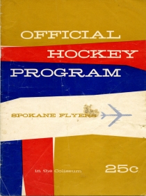Spokane Flyers 1957-58 game program