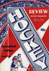 Springfield Indians 1940-41 game program