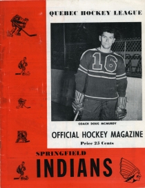 Springfield Indians 1952-53 game program