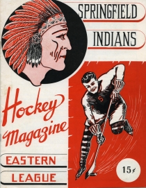 Springfield Indians 1952-53 game program