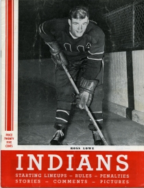 Springfield Indians 1954-55 game program
