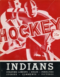 Springfield Indians 1956-57 game program