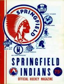 Springfield Indians 1975-76 game program