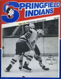 Springfield Indians 1984-85 game program