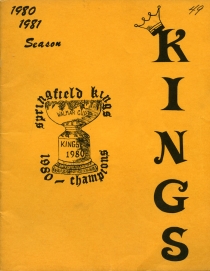 Springfield Kings 1980-81 game program
