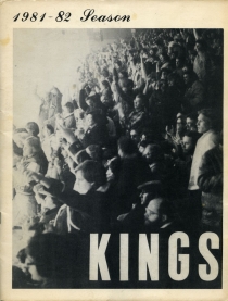 Springfield Kings 1981-82 game program