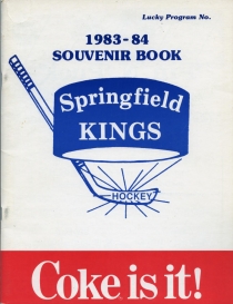 Springfield Kings 1983-84 game program