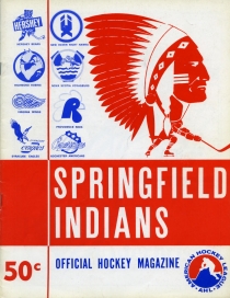 Springfield Kings/Indians 1974-75 game program