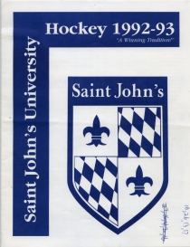 St. John's University (MN) 1992-93 game program