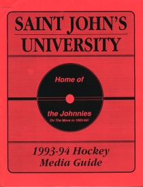 St. John's University (MN) 1993-94 game program