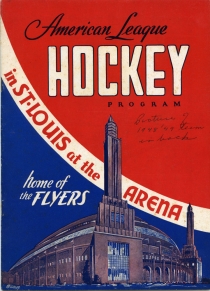 St. Louis Flyers 1949-50 game program