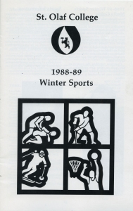 St. Olaf College 1988-89 game program
