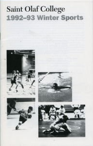 St. Olaf College 1992-93 game program