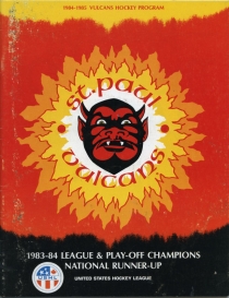 St. Paul Vulcans 1984-85 game program