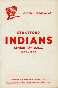Stratford Indians 1955-56 game program