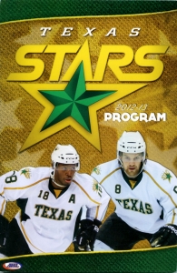 Texas Stars 2012-13 game program