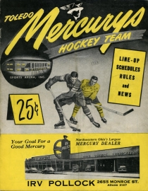 Toledo Mercurys 1951-52 game program