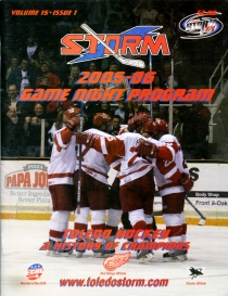 Toledo Storm 2005-06 game program