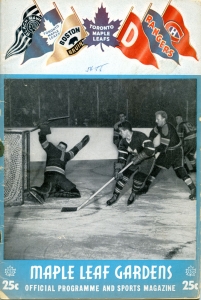 Toronto Marlboros 1954-55 game program
