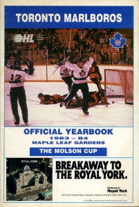 Toronto Marlboros 1983-84 game program