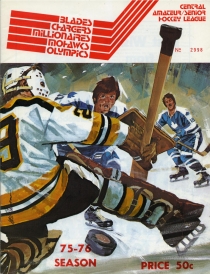 Transcona Chargers 1975-76 game program