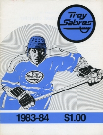 Troy Sabres 1983-84 game program
