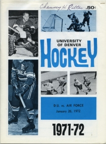 U. of Denver 1971-72 game program