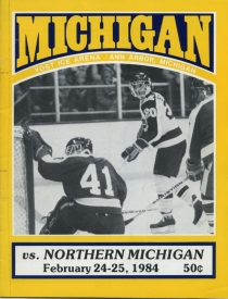 U. of Michigan 1983-84 game program
