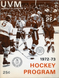 U. of Vermont 1972-73 game program