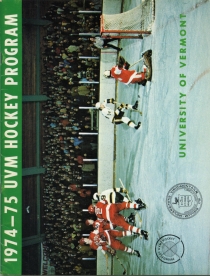 U. of Vermont 1974-75 game program