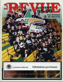 Val d'Or Foreurs 1995-96 game program