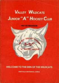 Valley Wildcats 1981-82 game program