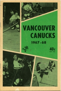 Vancouver Canucks 1967-68 game program