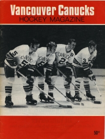 Vancouver Canucks 1969-70 game program