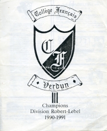 Verdun College-Francais 1991-92 game program