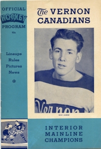 Vernon Canadians 1951-52 game program