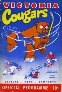 Victoria Cougars 1950-51 game program