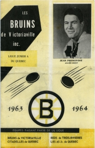 Victoriaville Bruins 1963-64 game program