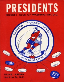 Washington Presidents 1959-60 game program