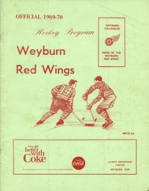 Weyburn Red Wings 1969-70 game program