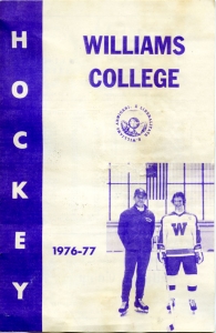 Williams College 1976-77 game program