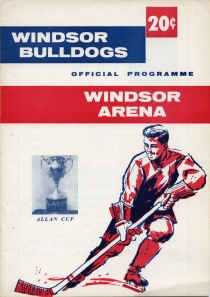 Windsor Bulldogs 1958-59 game program