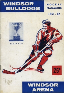Windsor Bulldogs 1961-62 game program