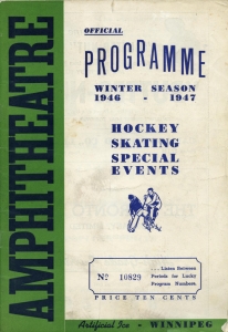 Winnipeg Monarchs 1946-47 game program