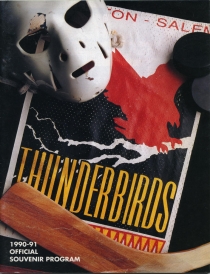 Winston-Salem Thunderbirds 1990-91 game program