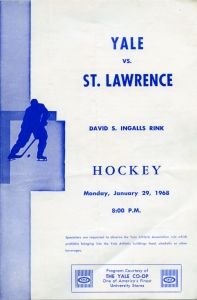 Yale University 1967-68 game program