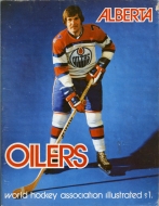 Edmonton Oilers 1972-73 program cover