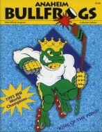 Anaheim Bullfrogs 1993-94 program cover