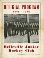 Belleville Juniors 1945-46 program cover